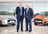 Russell Day, left, and Graham Day in CEM Day's Swansea showroom