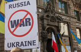 Russia-Ukraine-anti-war protest sign 2022