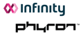 Inifinity and Phyron logos 2025