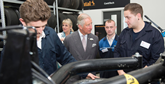 Prince Charles at Arnold Clark Glasgow 2015