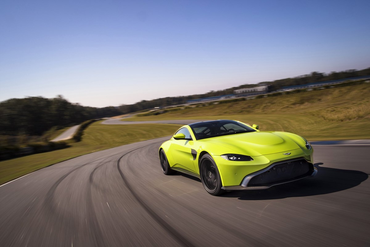 Reduced production: front-engined sports cars like the Aston Martin Vantage