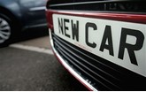 New car reg plate