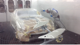 Dick Lovett Spraymaster bodyshop May 2016