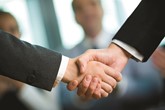 Business handshake