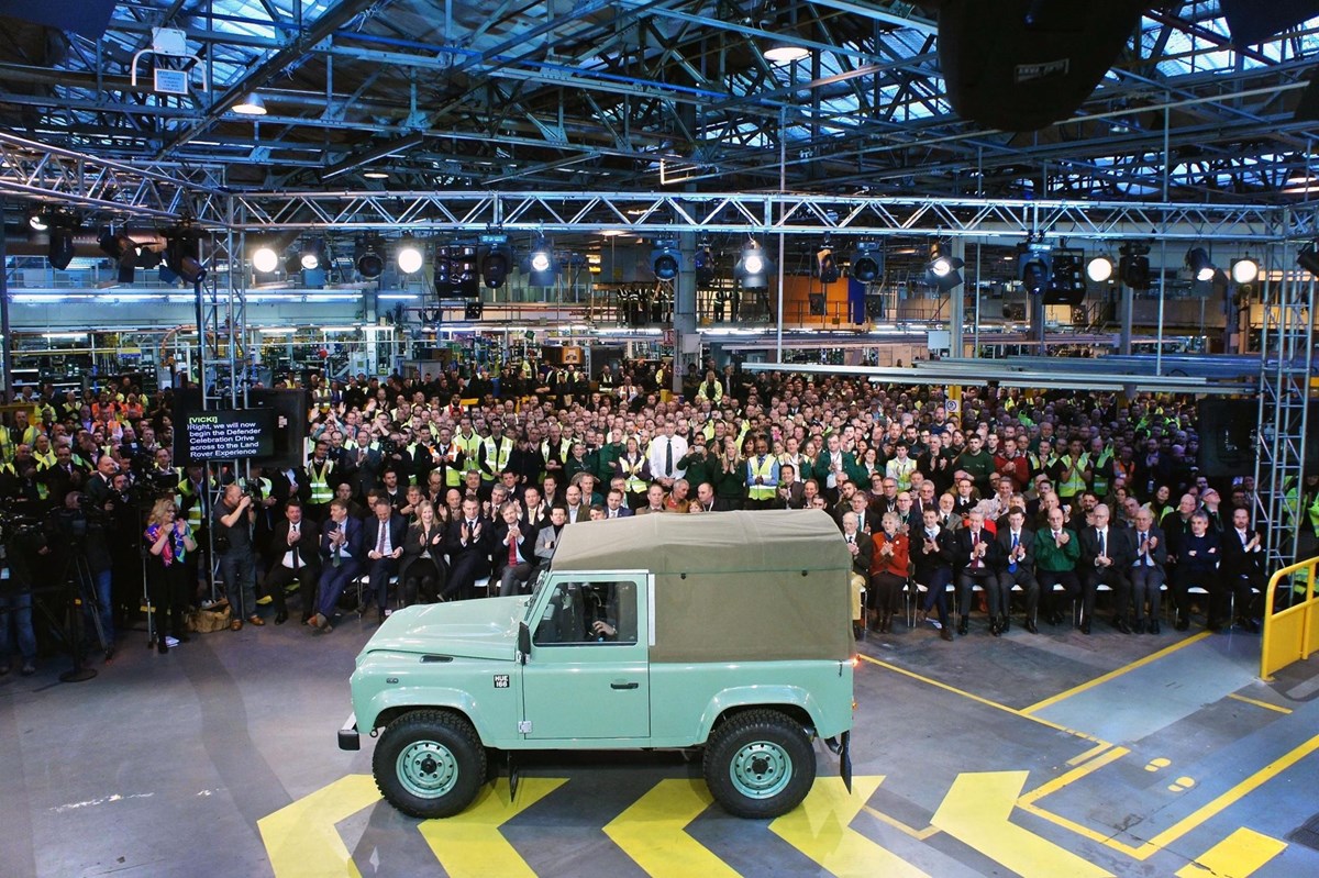 Land Rover Defender ceases productionat Solihull