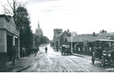 OG Barnard's dealership (left) in Stowmarket, now the site of Marriott Motor Group's centre