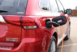 The Mitsubishi Outlander plug-in hybrid (PHEV) SUV