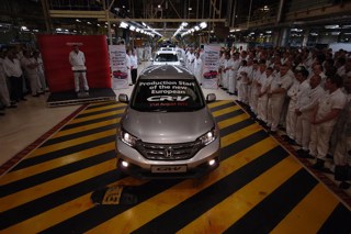 A Honda CR-V  at the Swindon plant