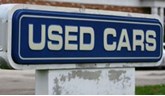 used cars sign