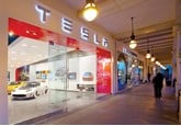 The Tesla store in Westfield Shopping Centre, London