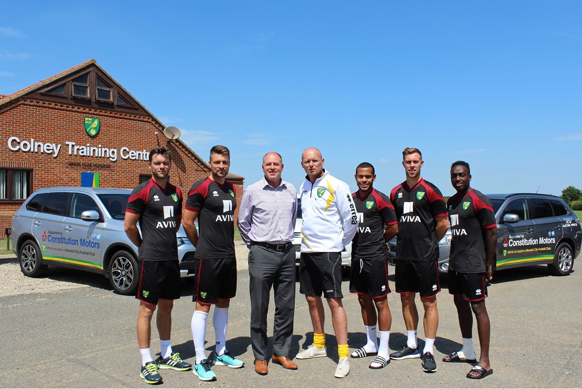 Constitution Motors is official vehicle supplier to Norwich City Football Club