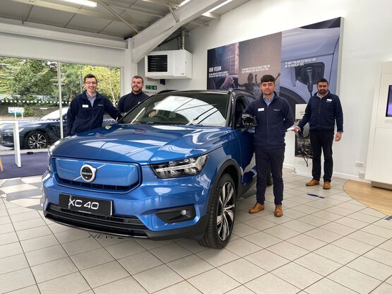 The team at John Clark Motor Group's new Volvo Car UK Tayside showroom in Dundee