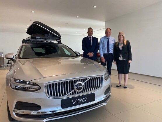 The team at Marshall Motor Group's Volvo Car UK showroom in Peterborough