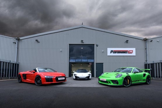 The Performance 28 supercar and luxury car showroom at Chester-le-Street