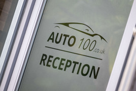 Auto100 reception graphics