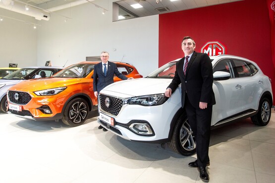 Macklin Motors Edinburgh multi-brand dealership general manager Joe McCauley (left) and sales manager Richie Anderson