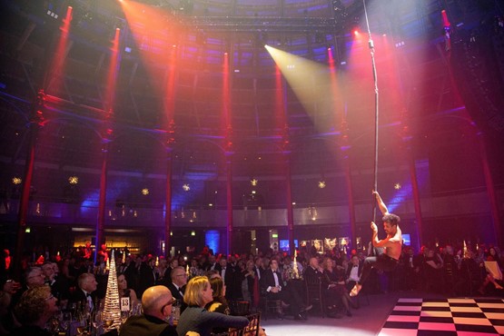 Acrobats at the 2019 Ben Ball with Ben's Greatest Show