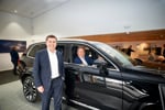 Nick Jones, Volvo franchise director at Vertu and Alan Woodland general manager Vertu Volvo Yeovil