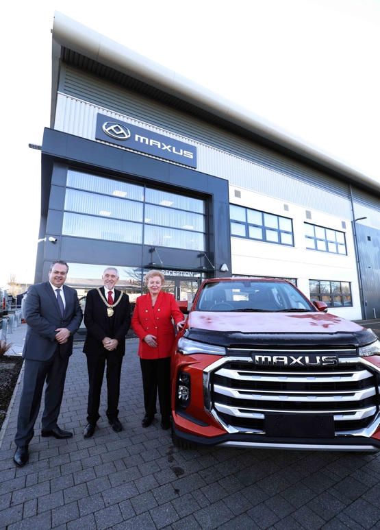 Liverpool Lord Mayor, Councillor Roy Gladden, with Denise Harris, chief executive of Harris Group and general manager Mark Barratt