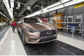 Infiniti Q30 in production at Nissan's Sunderland assembly plant