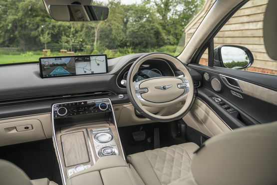 Inside the Genesis G80 saloon