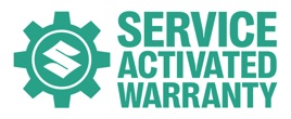 Suzuki GB's branding for its new service activated warranty scheme