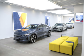 The Polestar Space car showroom in Glasgow