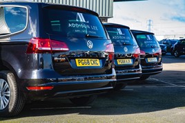 Line-up of Volkswagen Sharans
