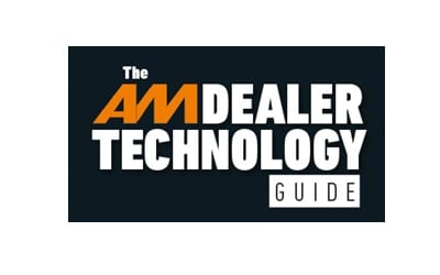 The AM Dealer Technology Guide masthead with a border