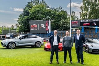 Rob Milner, sales director at Redline Specialist Cars; Neil McGawley, managing director at AMT Auto; and John Graeme, operations director at Redline Specialist Cars