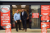 Andrew Page Woodford Green branch manager Gareth Jones and Ben Buchanan, divisional manager