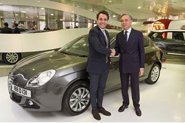 Motor Village UK supplies new Alfa Romeo Giulietta to Italian ambassador Pasquale Terracciano