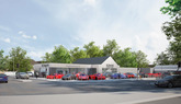 An artist's impression of the new Romans International supercar showroom