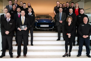 Award winners: The team at Leven Car Company's Edinburgh Aston Martin showroom