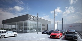 Artist's impression: the completed Lookers Audi Guildford dealership
