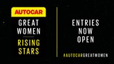 Autocar's Great Women Rising Stars initiative 2021 - nomination window now open