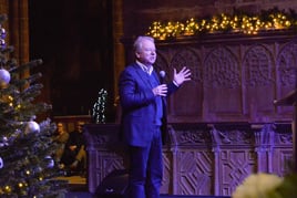 Mark Mitchell at this week's Sing Your Heart Out charity event at Chester Cathedral