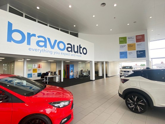 Inside Inchcape's bravoauto used car retail site in Halifax
