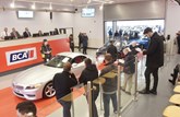 Cars pass through a BCA auction hall in February