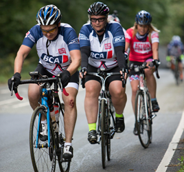 Riders taking part in last year's BCA Cycle Challenge