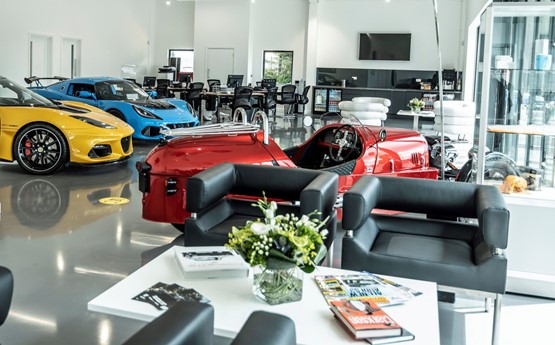 Bell & Colvill's Lotus Cars showroom in Guildford