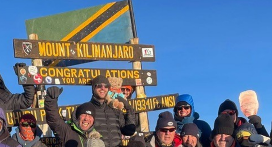 A picture of JCT600 CEO John Tordoff made the summit of Mount Kilimanjaro
