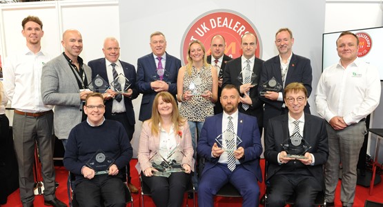 The winners of the 2019 AM Best UK Dealerships To Work For awards with sponsors Car Benefit Solutions