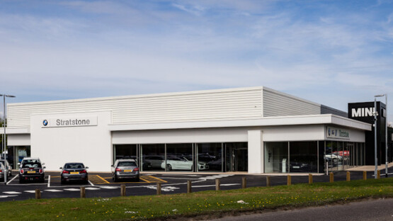 Pendragon's redeveloped BMW and Mini Stratstone showroom in Derby