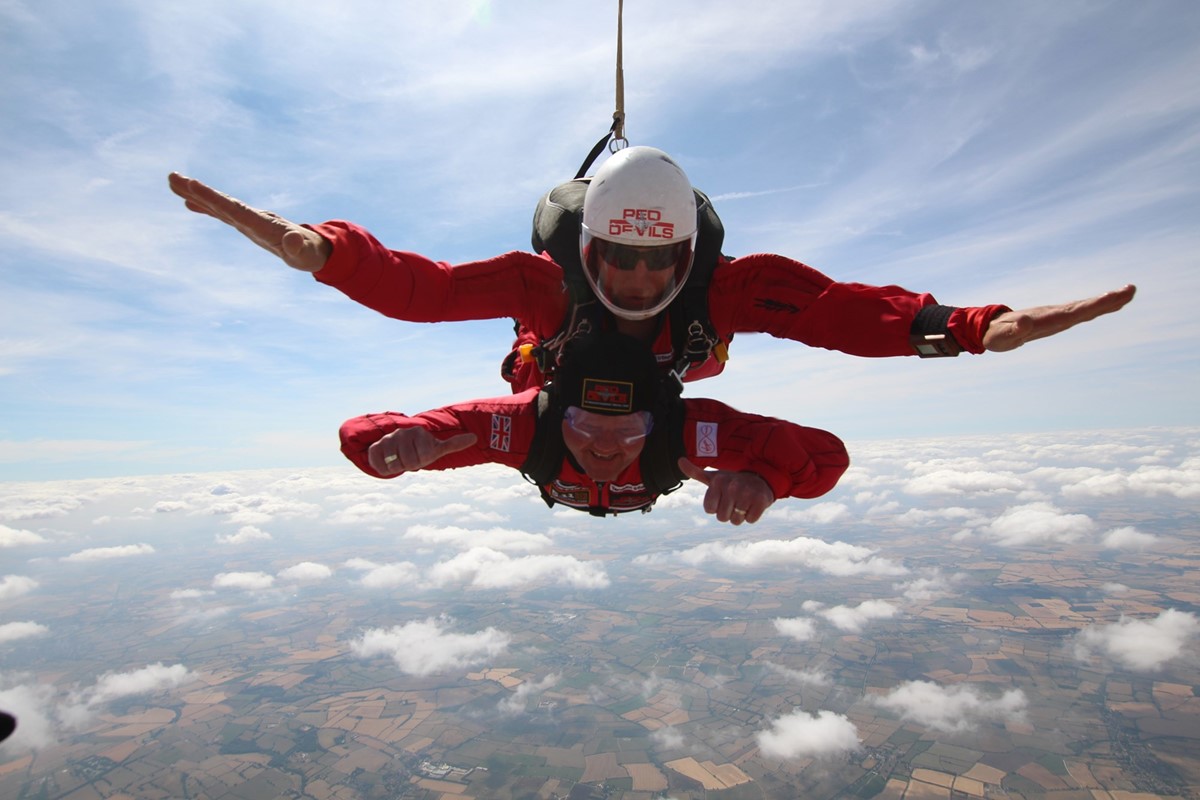 Brindley Honda car salesman completes skydive to thank air medics 