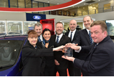 Bristol Street Motors' Marie Clunes, Peter Cotton, Natalie Higgins, Ian Gilbert, Simon Bishop, Angus Smith and Brian Naughton 