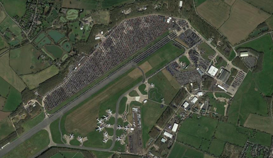 An aerial view of the Bruntingthorpe facility acquired as part of Cox Automotive UK's acquisition of C Walton Ltd