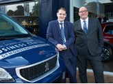Ollie Bell, general manager at Bristol Street Motors Peugeot Oxford, and Hugh Morris, business development manager at Bristol Street Motors Peugeot Oxford