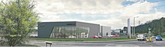 Motorline's planned Audi Canterbury car dealership facility