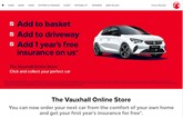 Vauxhall Online Store, digital new car retail platform